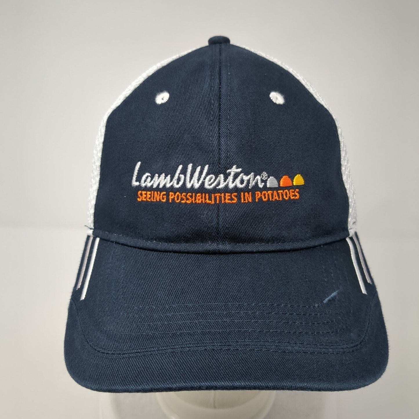 Lambweston Seeing Possibilitie Potatoes Strapback Golf Hat Blue OS Cap America
