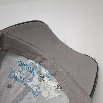 HG Strapback Trucker Hat Gray One Size Hair Don't Care Embroidered