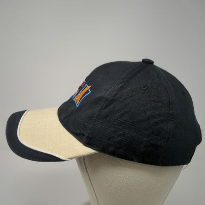 Black Baseball Cap One Size Puerto Rico Scuba Sailboat Beige Two Tone Beach Hat
