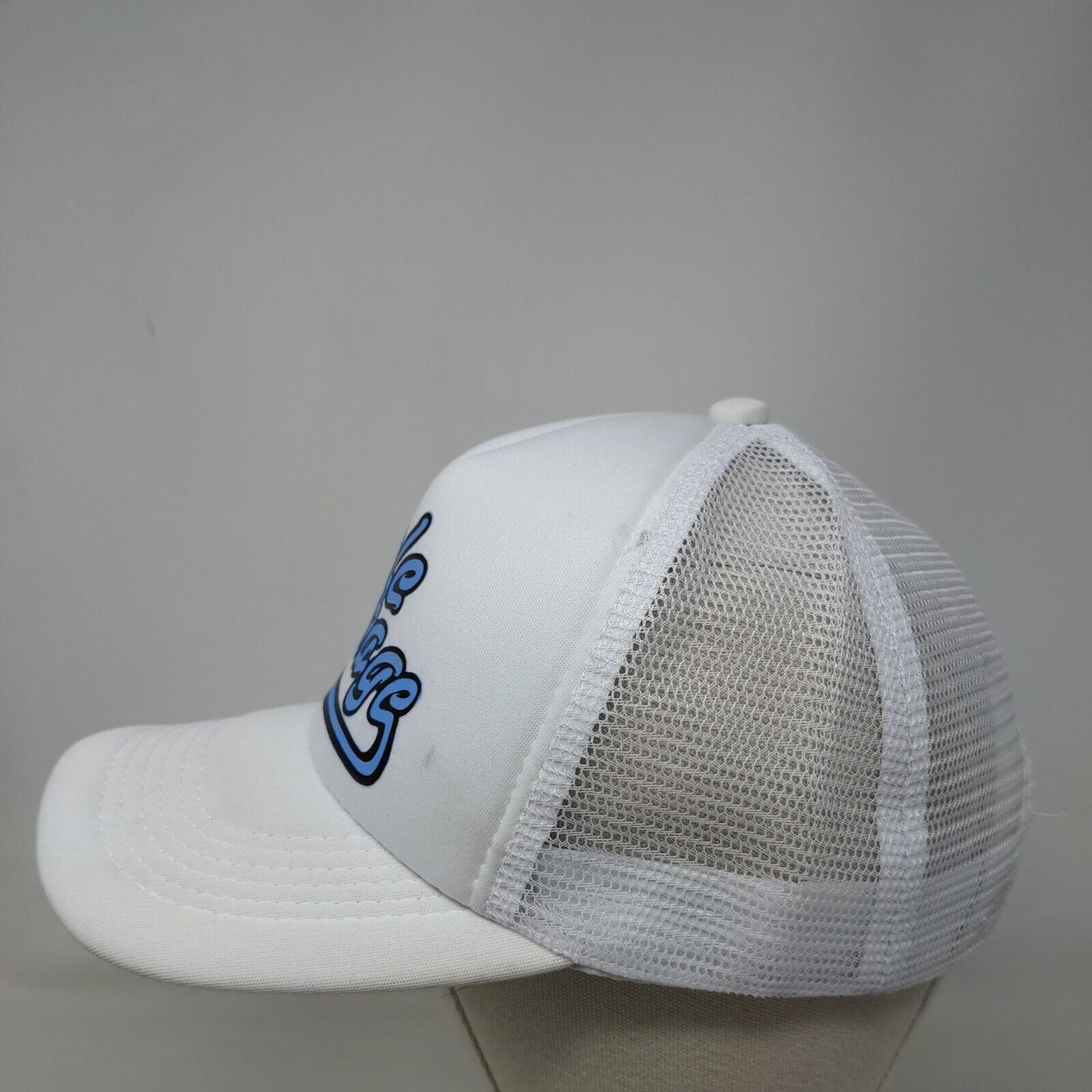 Sole Package Snapback Trucker Hat White One Size Adjustable Mesh Back Cotton