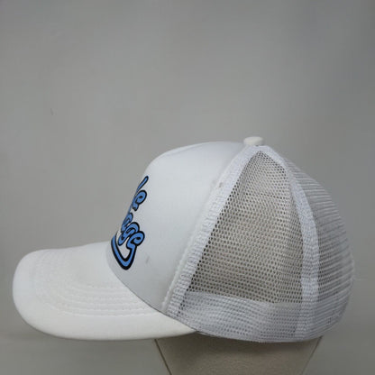 Sole Package Snapback Trucker Hat White One Size Adjustable Mesh Back Cotton