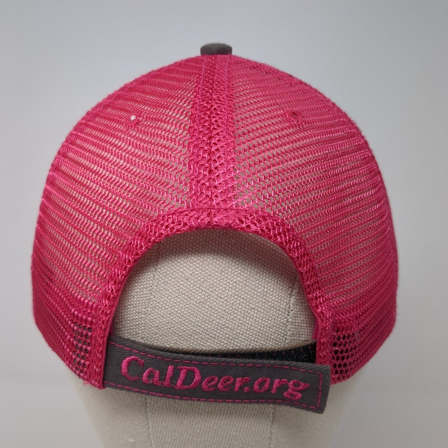 CDA Deer Strapback Mesh Back Trucker Hat Multi One Size Rhinestone