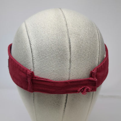 Adams Wendy's Dave Thomas Foundation Red Visor Hat One Size Cotton Strapback