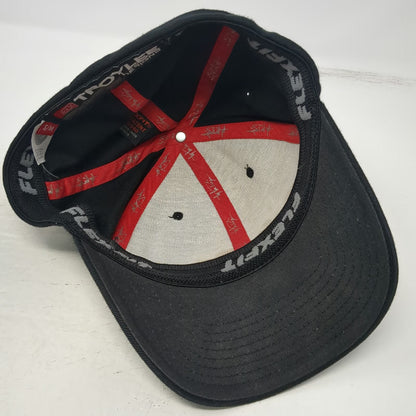 Troy Lee Designs Baseball Cap Black S/M Flexfit Raised Rubber Logo Signature Hat