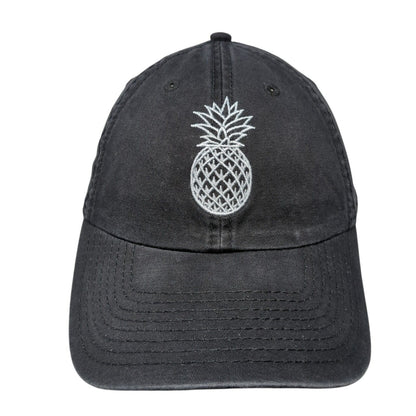 Pineapple Slideback Hat Black One Size Adjustable Embroidered O'Neill Cotton