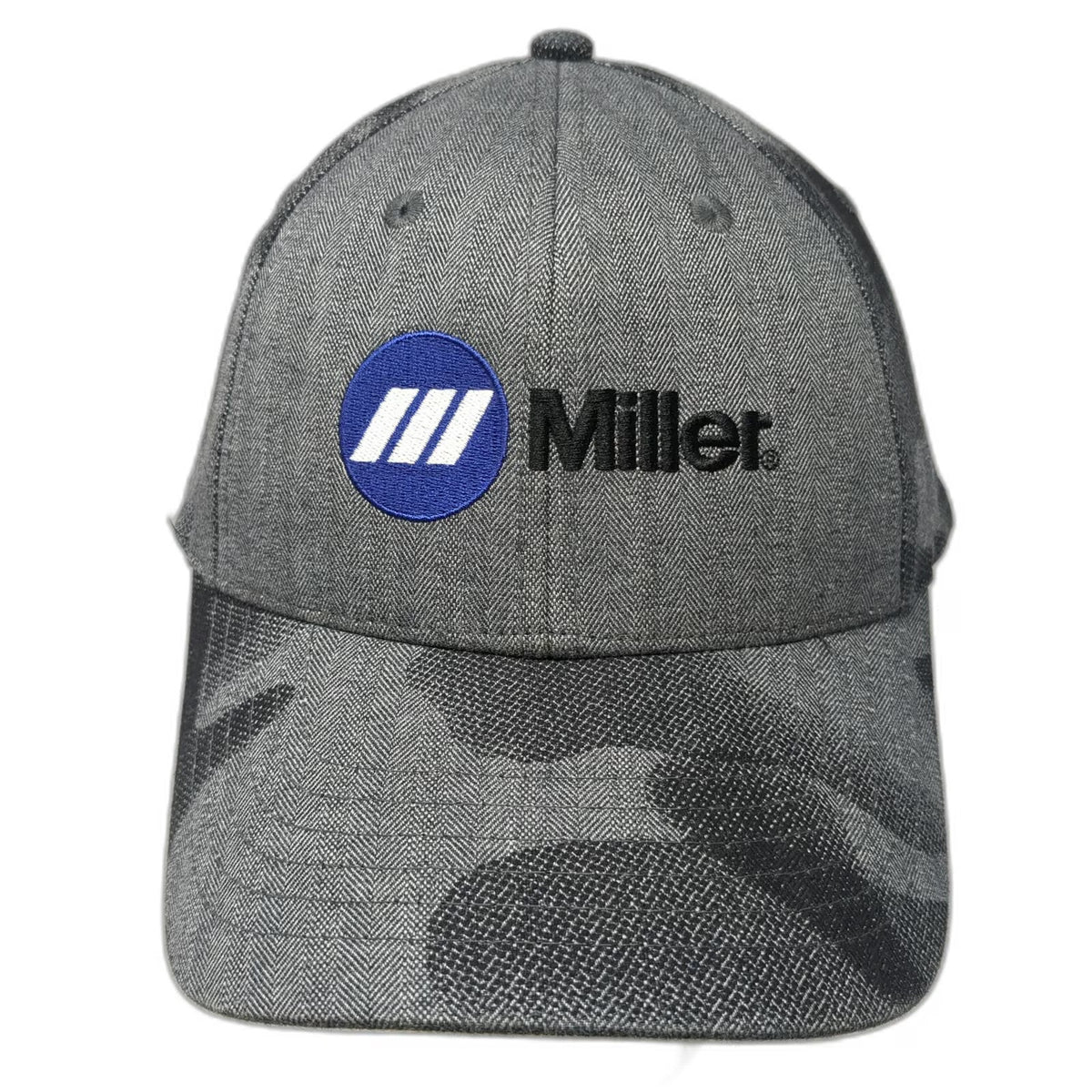 Promotional Designs Miller Baseball Cap Gray One Size Camo Strapback Work Hat