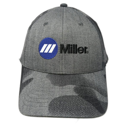 Promotional Designs Miller Baseball Cap Gray One Size Camo Strapback Work Hat