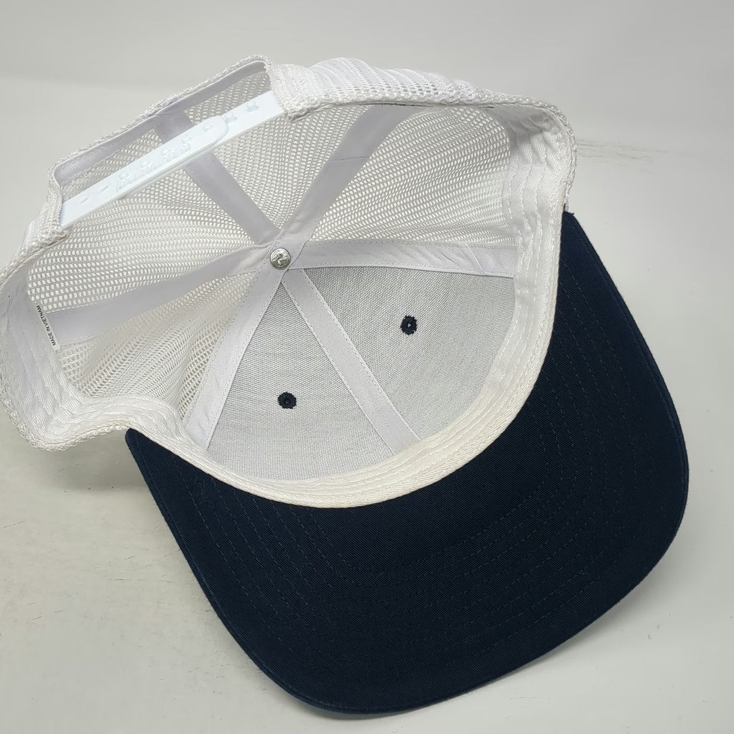Richardson 112 Trucker Hat Blue One Size Mesh Snapback Blank Contrast Stitch