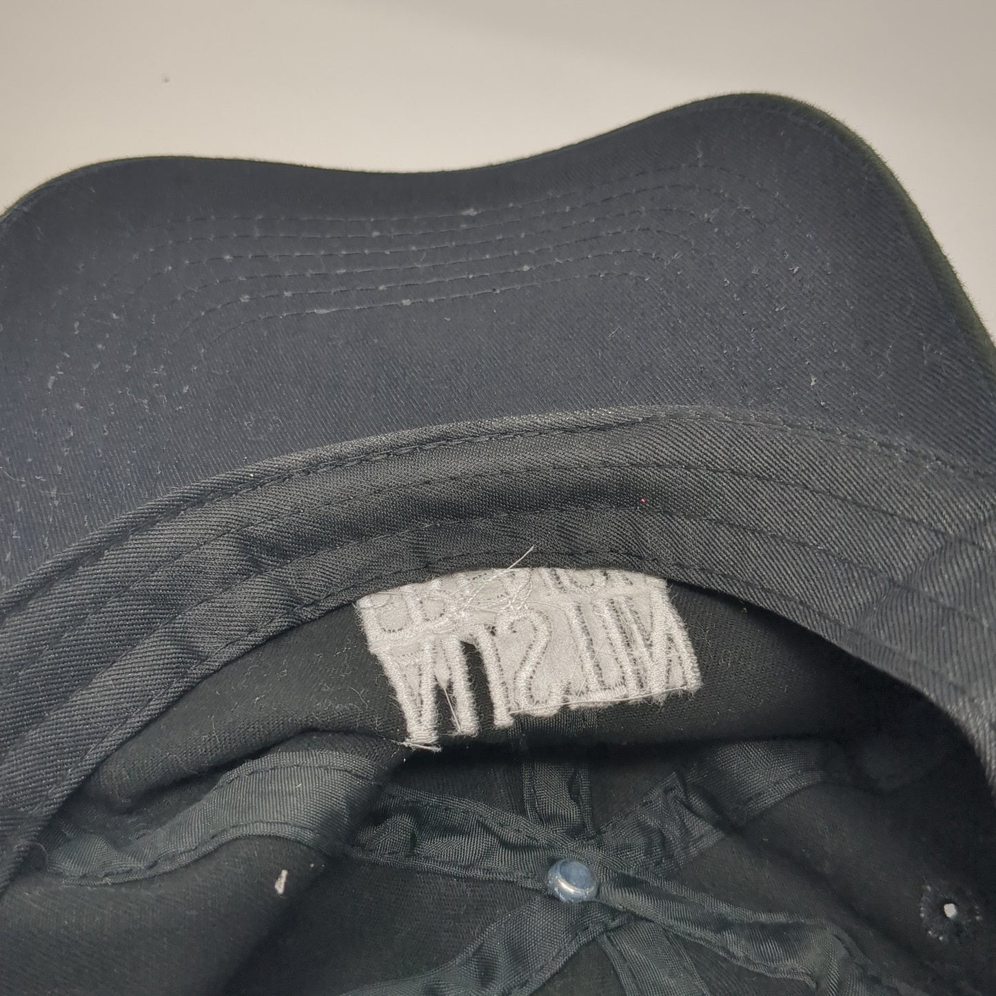 Austin French Slideback Hat Black One Size Adjustable Embroidered