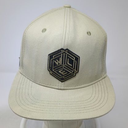 Grassroots California Snapback Beige OS White Label Extracts Logo Hat