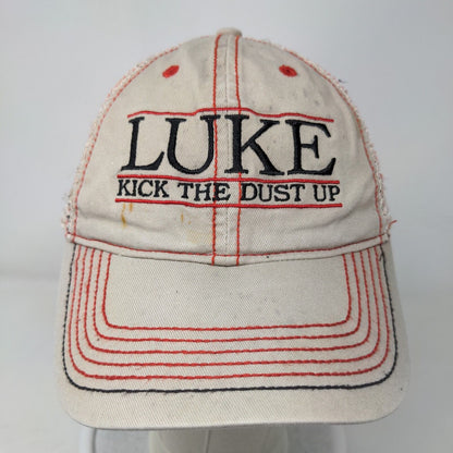 Luke Kick The Dust Up Strapback Mesh Back Trucker Hat Tan One Size