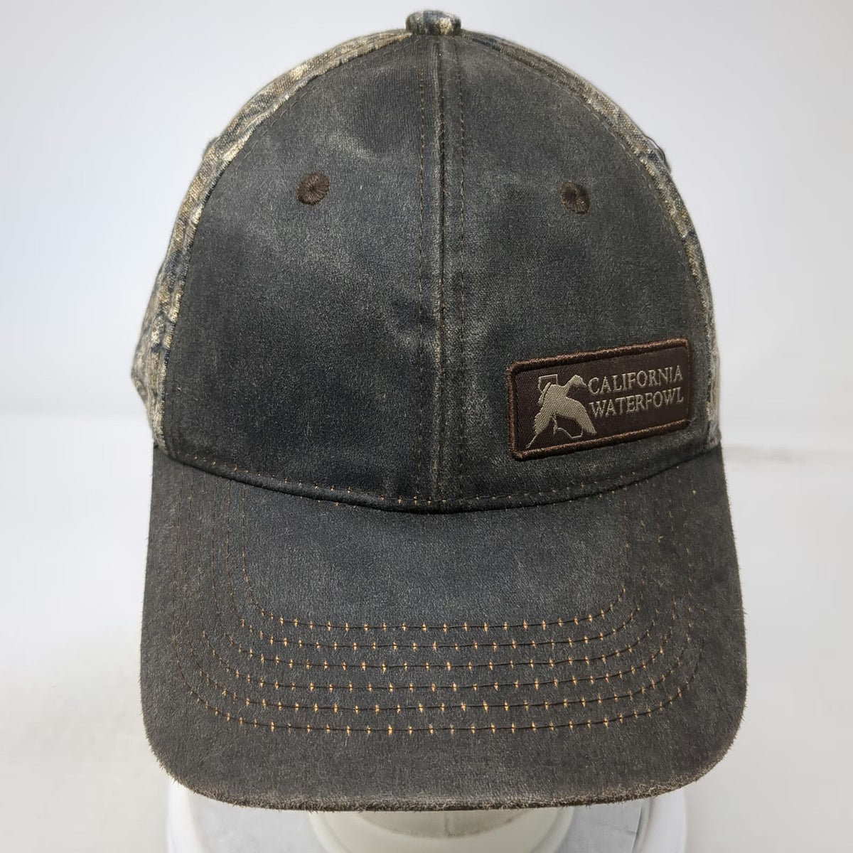 Outdoor Cap Baseball Cap Gray Camo One Size California Waterfowl Duck Patch Hat