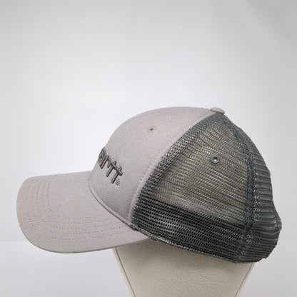 Carhartt Snapback Mesh Back Trucker Hat Gray One Size Solid Adjustable