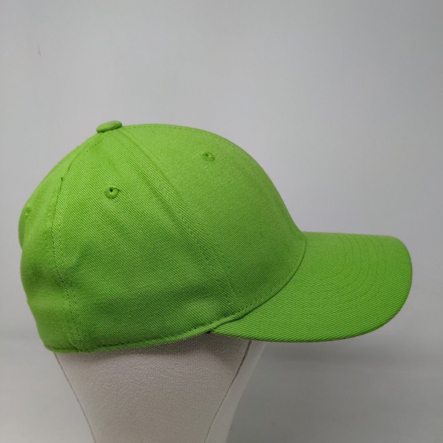 Lids Men's Fitted Hat Green Size OSFA Blank Acrylic Spandex Blend