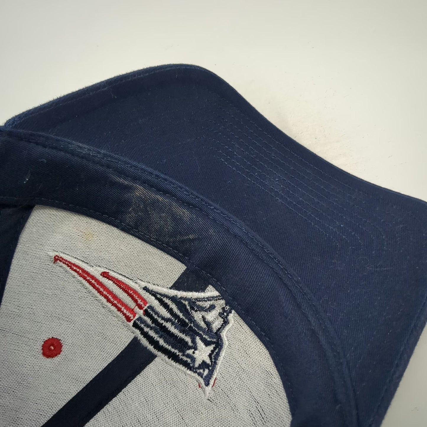 NFL New England Patriots Blue One Size Cap Hat Embroidered Logo Strapback Cotton