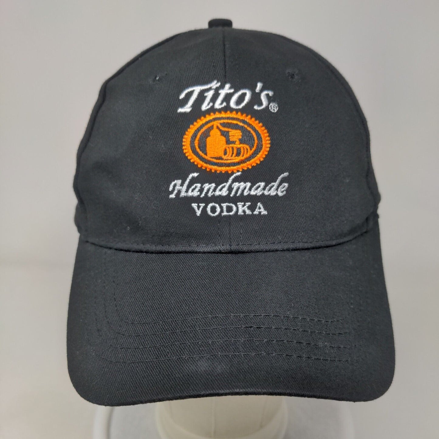 Tito's Handmade Vodka Austin Texas Slideback Hat Black One Size Embroidered