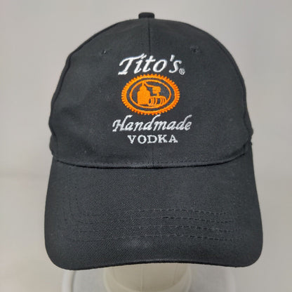 Tito's Handmade Vodka Austin Texas Slideback Hat Black One Size Embroidered