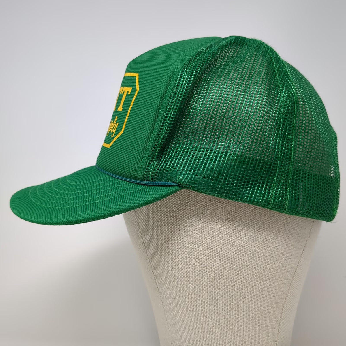 dn Headwear Trucker Hat Green Blue Yellow One Size Platt Electric Supply Rope
