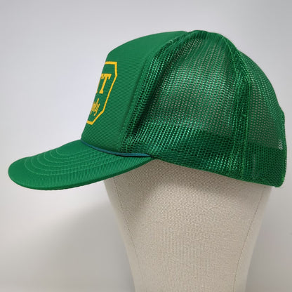 dn Headwear Trucker Hat Green Blue Yellow One Size Platt Electric Supply Rope