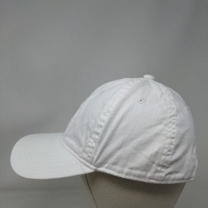Unbranded Slideback Hat White One Size Adjustable Vented Holes 6 Panel