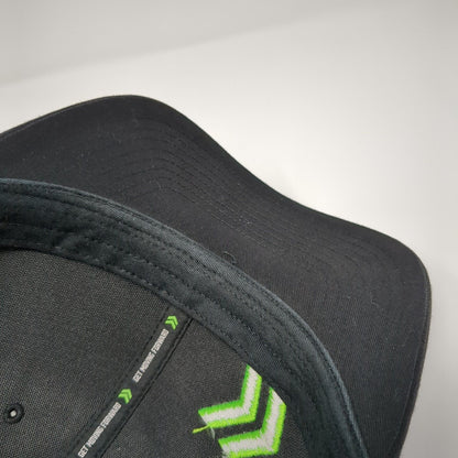 NexTitle Logo Snapback Mesh Back Trucker Hat Black One Size 6 Panel