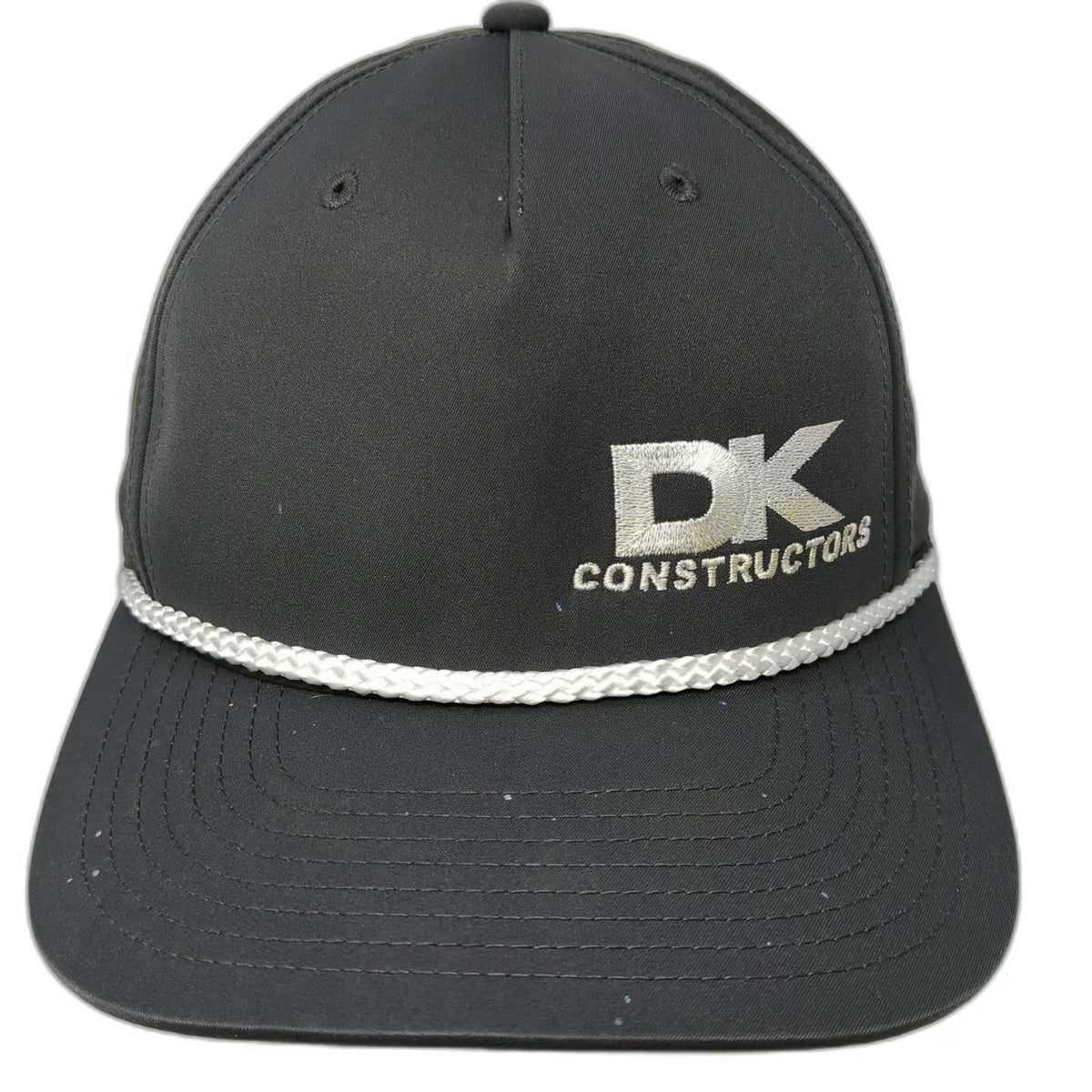 Richardson 5 Panel Gray One Size Snapback Rope Hat DK Constructors Logo
