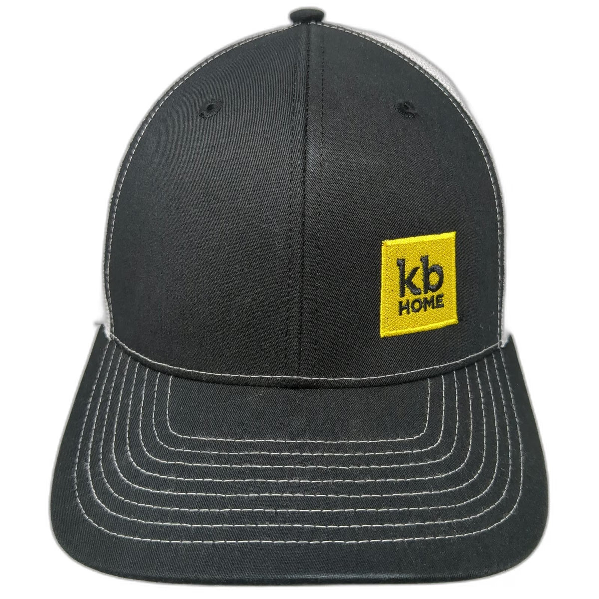 Richardson Trucker Hat Black One Size KB Home Construction Logo Mesh Snapback