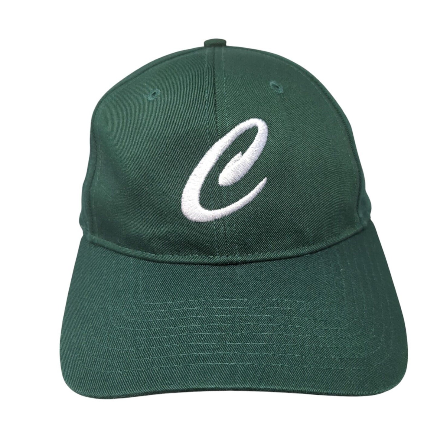 Letter C Snapback Hat Green One Size Small Solid Adjustable Richardson