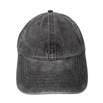 Unbranded Slideback Hat Solid Black Gray One Size Adjustable Vent Holes