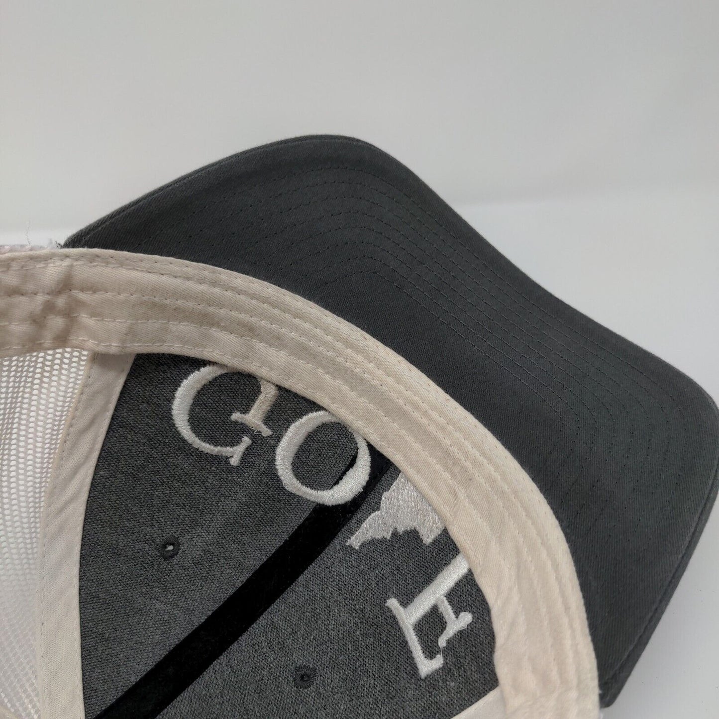 Golf Snapback Trucker Hat Gray One Size Adjustable Mesh Back Richardson