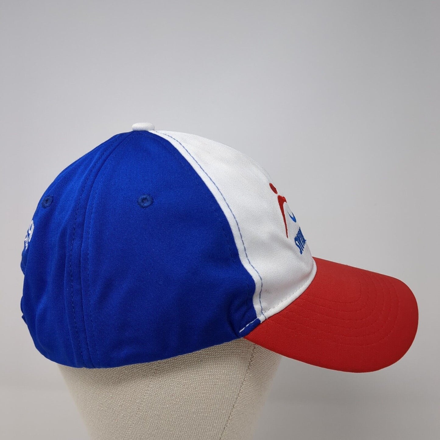 Swim Bike Run Strapback Hat Multicolor One Size Adjustable Embroidered