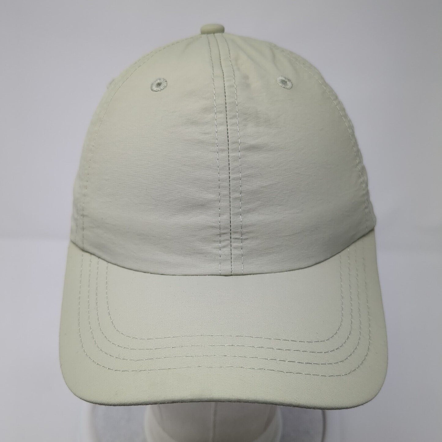 Unbranded Strapback Hat Tan One Size Adjustable Embroidered 6 Panel Blank
