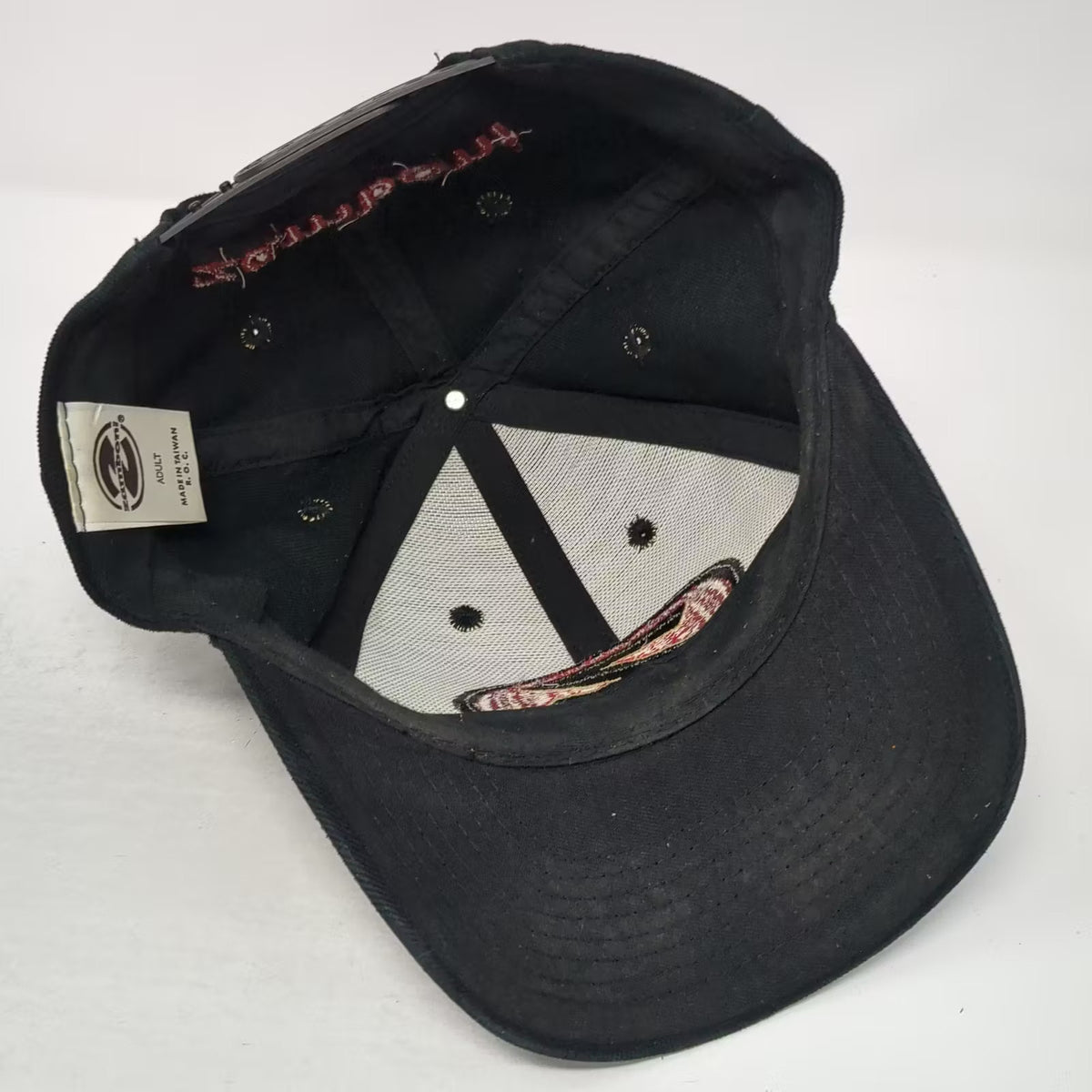 Zamboni Snapback Hat Black One Size Adult Adjustable Embroidered Logo Patch Red