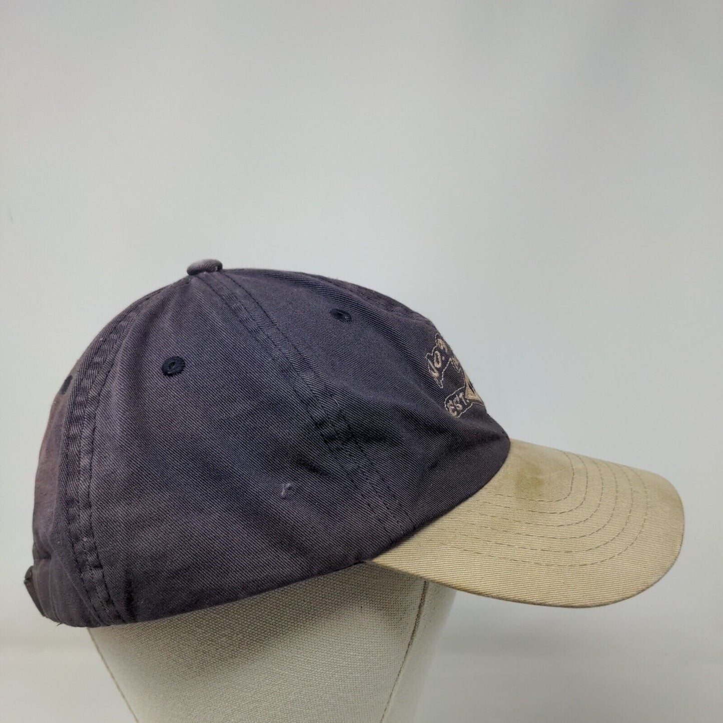 No. 9 Marina Slideback Hat Blue OSFM Embroidered Colorblock DPC