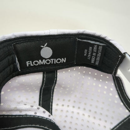 Flomotion Trucker Hat White One Size Palm Tree Perforated Mesh Snapback Beach