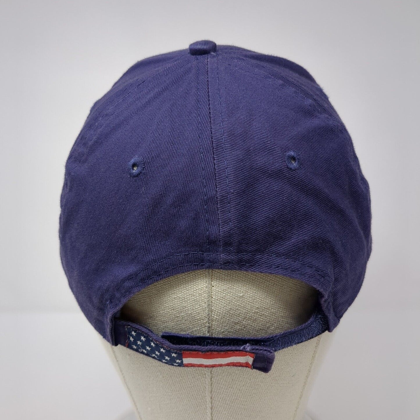Port Authority Strapback Hat Blue OS Adjustable Embroidered Patriotic Cotton