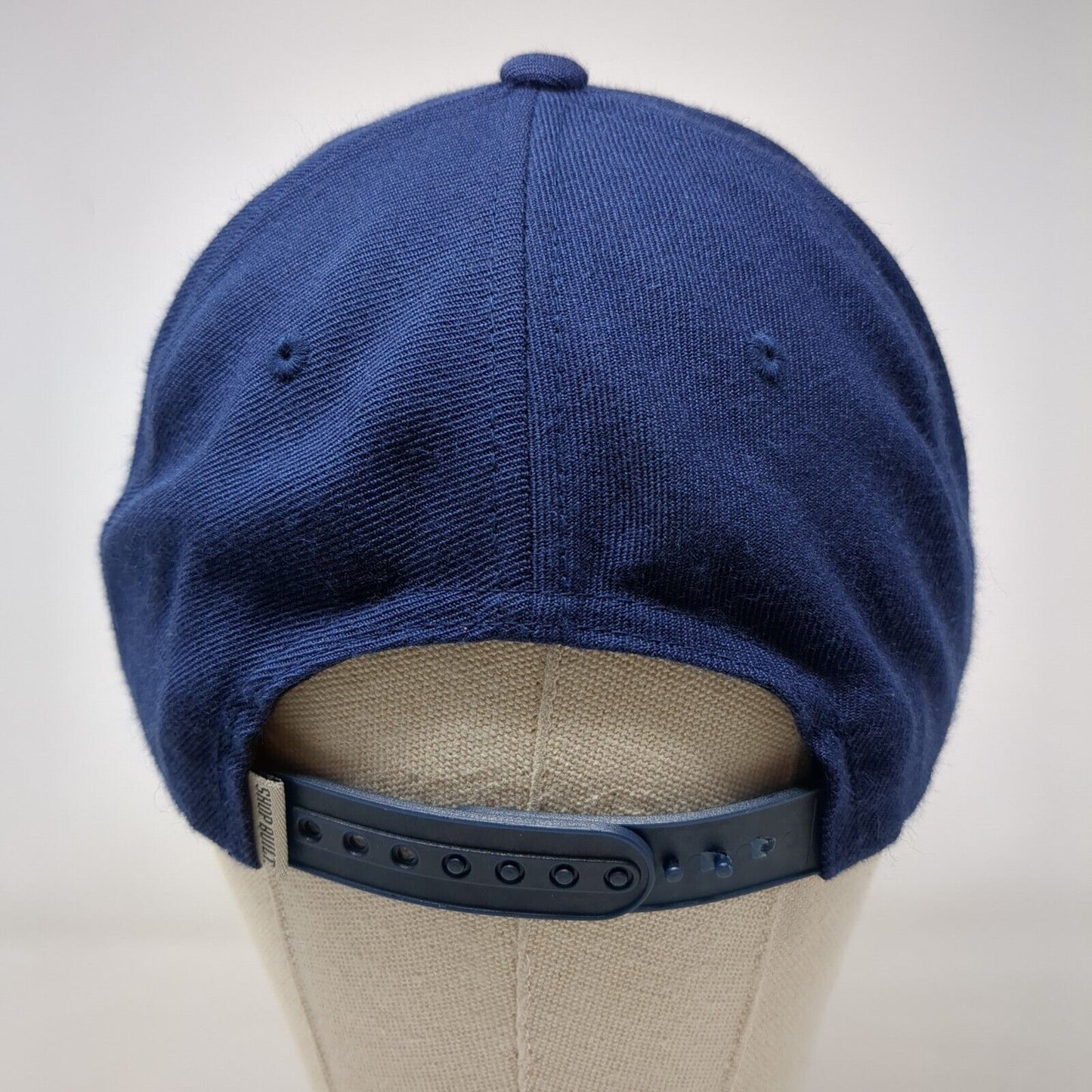 Active Snapback Hat Blue One Size Adjustable Embroidered 6 Panel