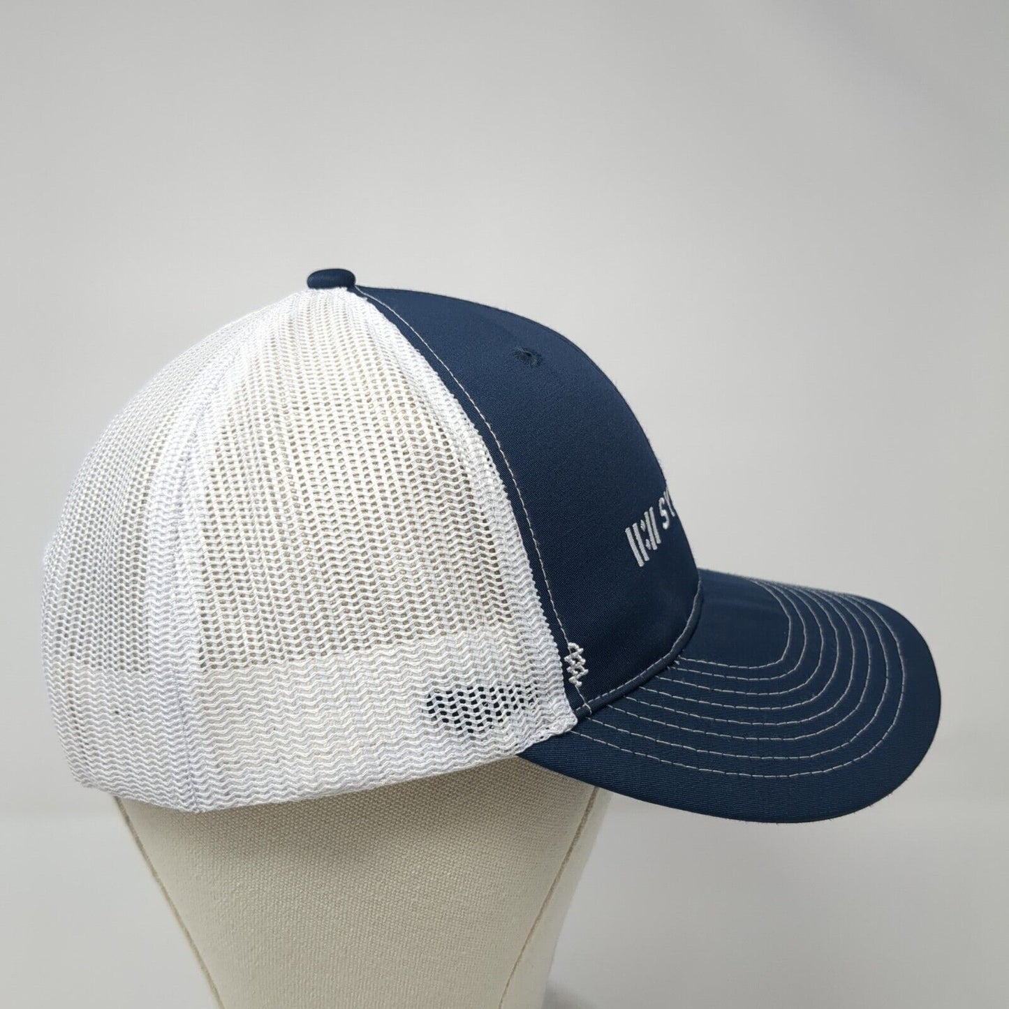 II:II Systems Snapback Trucker Hat Blue One Size Adjustable Mesh Back Zusa Z750