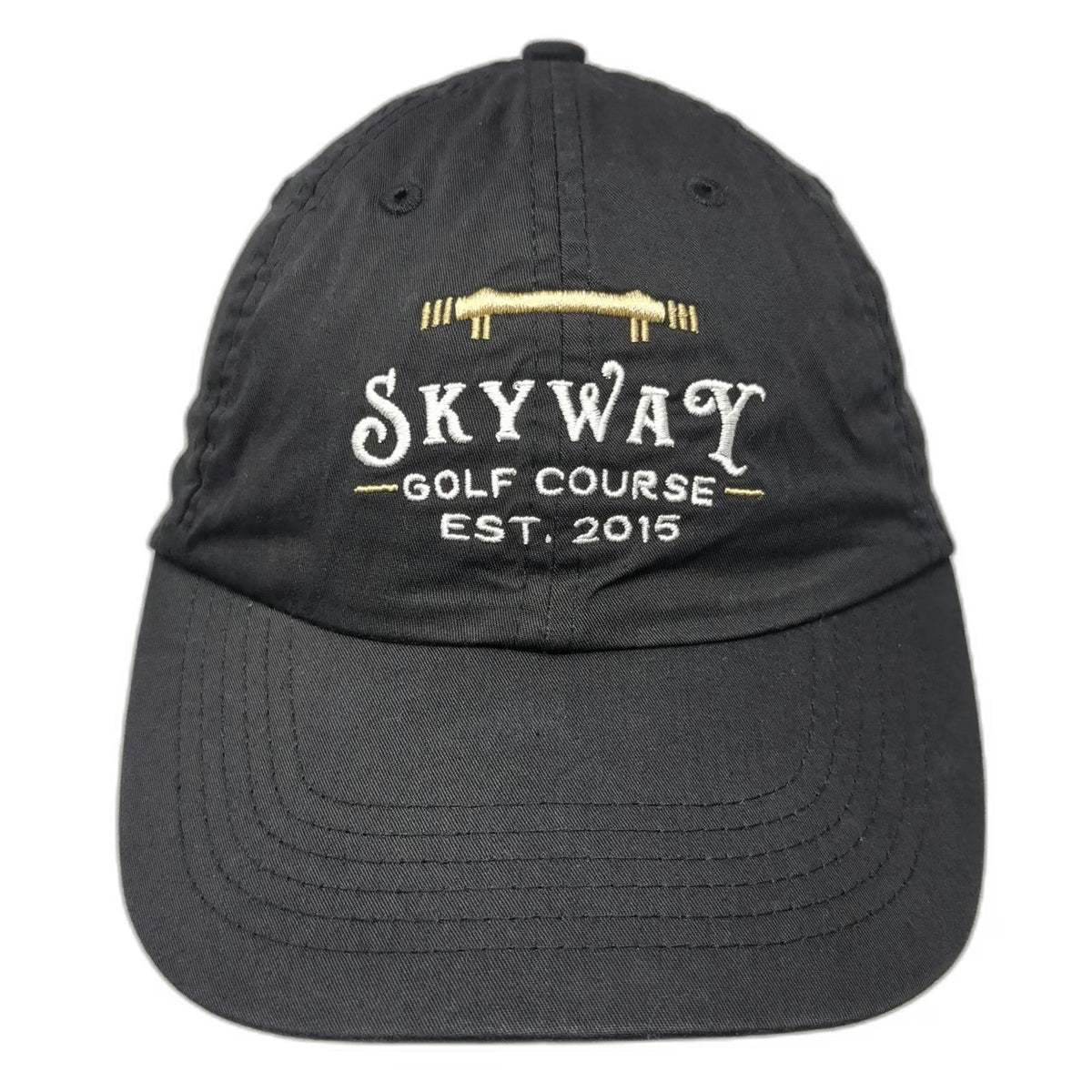 Ouray Baseball Cap Black One Size Skyway Bridge Golf Course Strapback Hat