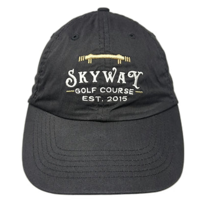 Ouray Baseball Cap Black One Size Skyway Bridge Golf Course Strapback Hat
