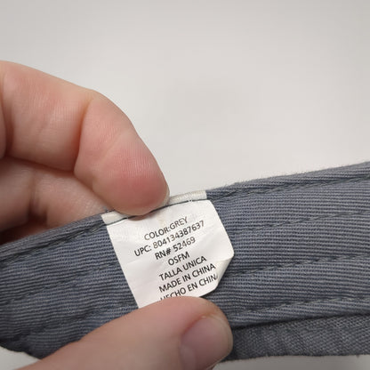 Unbranded Slideback Sun Visor Hat Gray One Size Adjustable Solid Blank