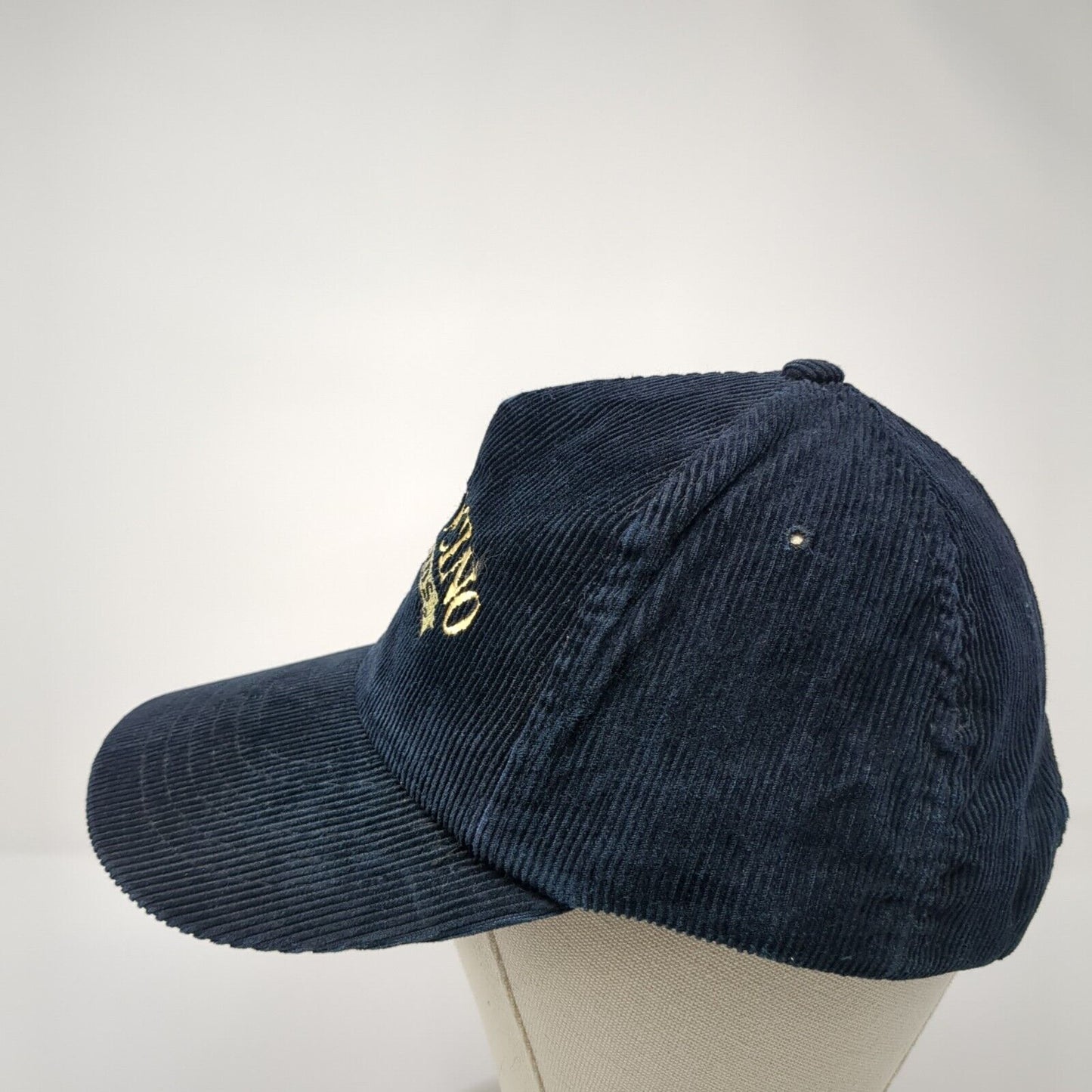 Mendocino Vineyards Snapback Hat Blue One Size Adjustable Embroidered