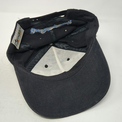 Walt Disney World Snapback Hat Black Vintage 1999 Mickey Mouse Pluto Goofy