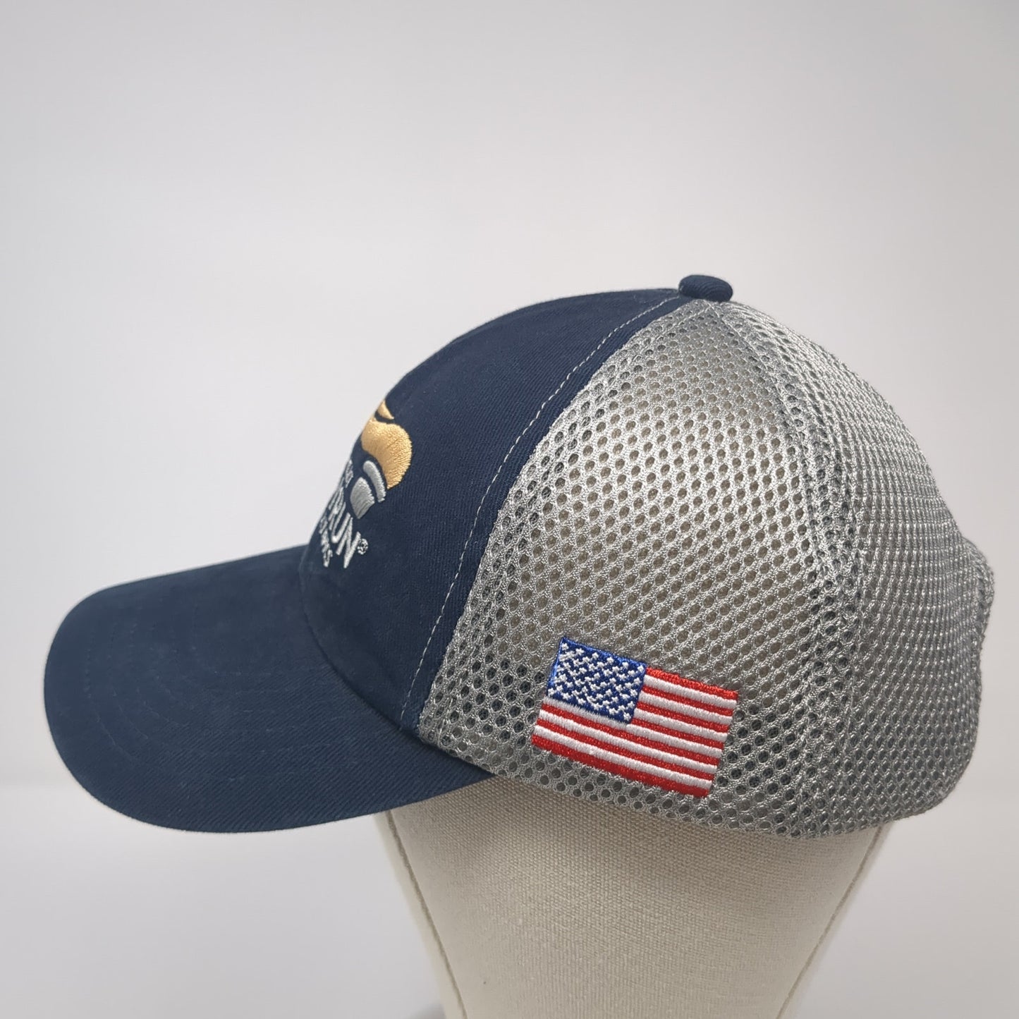 Law Enforcement Torch Run Strapback Hat Blue One Size 35th Annual