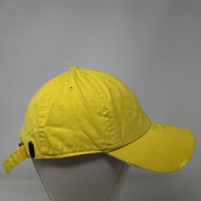 KB ETHOS Vintage Slideback Hat Yellow One Size Adjustable 6 Panel Blank