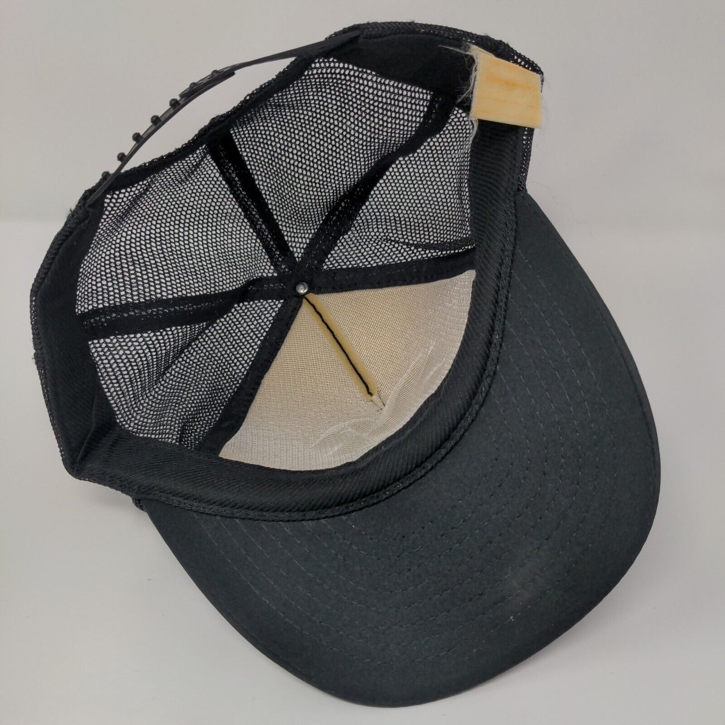 We Support Old Glory Snapback Rope Trucker Hat Black OSFA Mesh Back