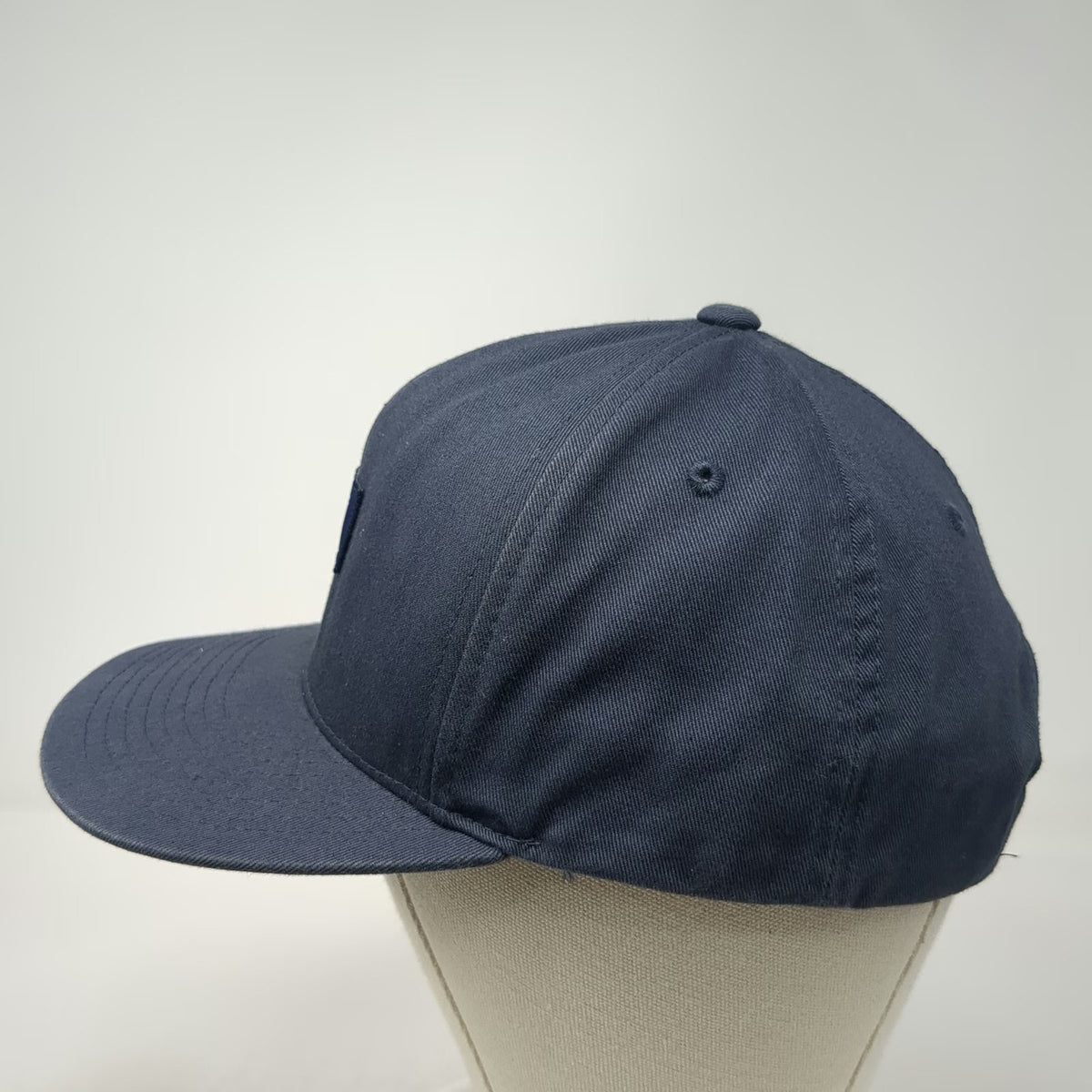 Obey 5 Panel Blue One Size Snapback Hat Flat Brim Worldwide Patch Logo Woven