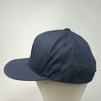 Obey 5 Panel Blue One Size Snapback Hat Flat Brim Worldwide Patch Logo Woven