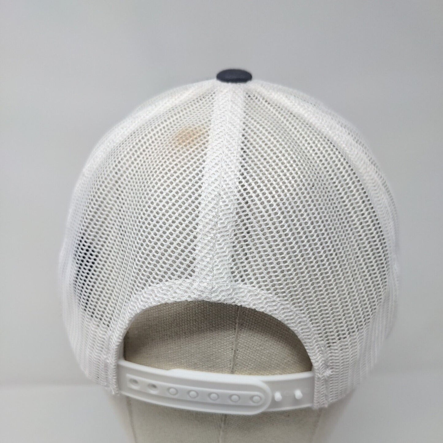 Carpenter Screen Print & Embroidery Snapback Trucker Hat Blue OSFA Sport-Tek
