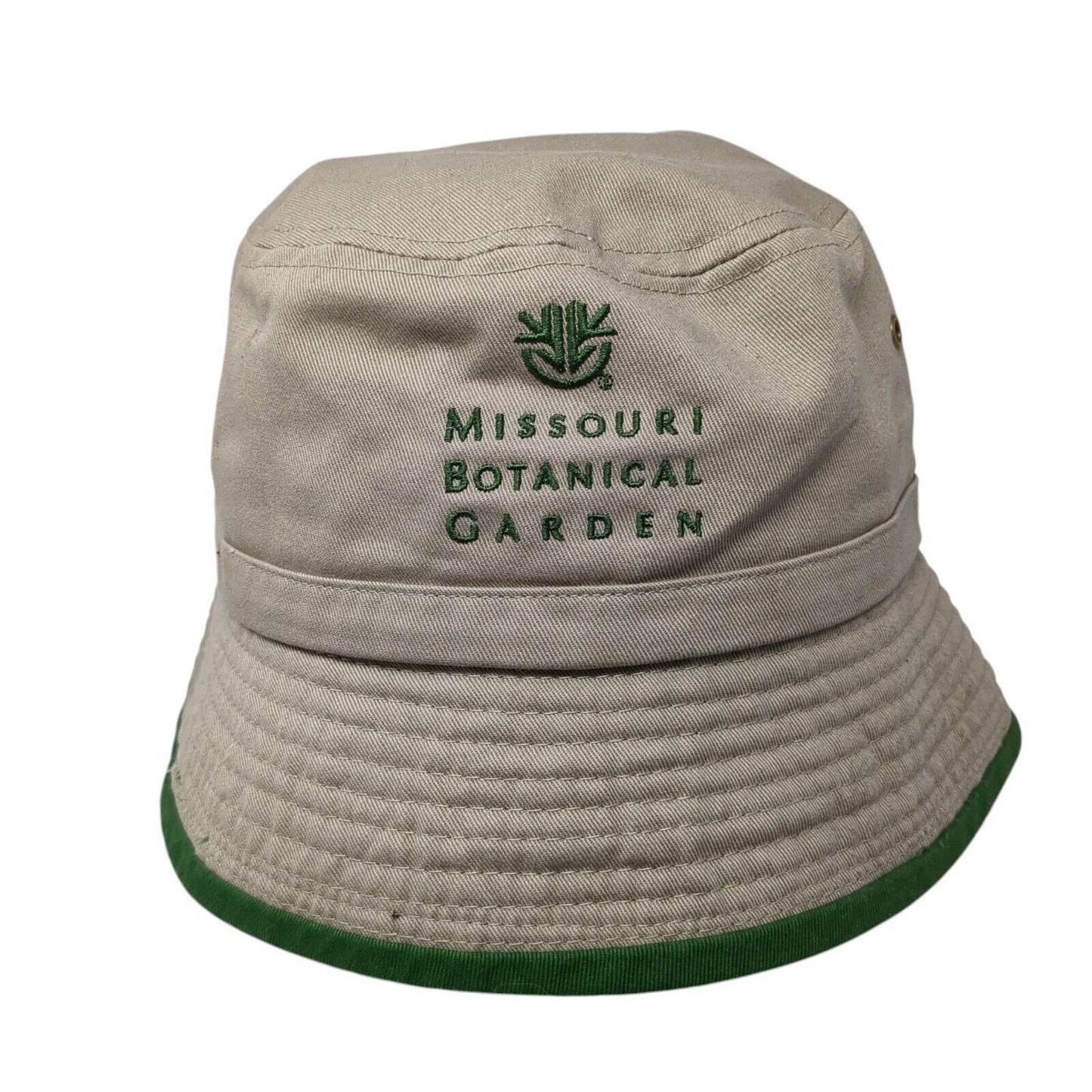 Missouri Botanical Garden Bucket Hat Tan One Size Embroidered Hit Wear